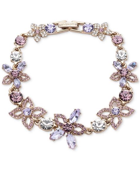 givenchy crystal flower bangle bracelet|Givenchy flex bracelet macy's.